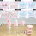 Aangepaste cosmetisch plastic lege draagbare flesreizen set